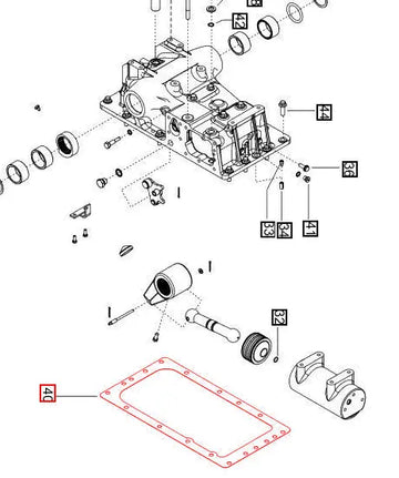 Mahindra Tractor Gasket VTU to Transmission Interface 007205606C1 Mahindra Direct Parts