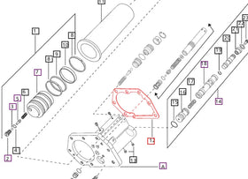 Mahindra Tractor Gasket Valve Body 005555283R3 Mahindra Direct Parts