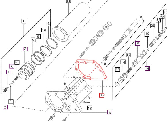 Mahindra Tractor Gasket Valve Body 005555283R3 Mahindra Direct Parts