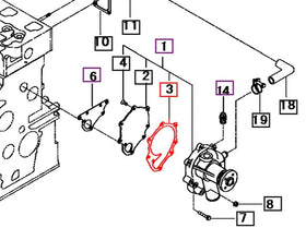 Mahindra Tractor Gasket - Water Pump 31S9402421 Mahindra Direct Parts
