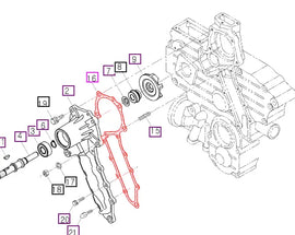 Mahindra Tractor Gasket - Water Pump E550073432 Mahindra Direct Parts