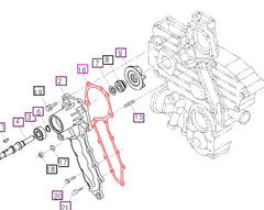 Mahindra Tractor Gasket - Water Pump E550073432