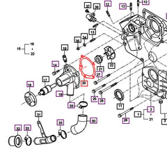 Mahindra Tractor Gasket Water Pump E5760-73432