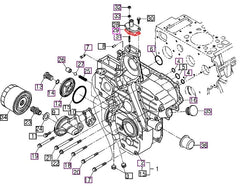 Mahindra Tractor Water Return Flange Gasket 15521733310