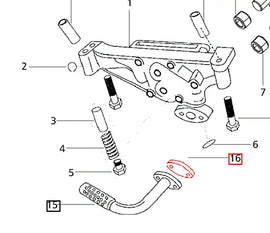 Mahindra Tractor Gasket for Oil Cooler Pipe Flange 006031552U1 Mahindra Direct Parts