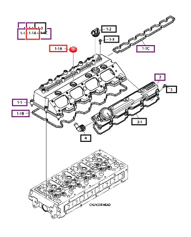 Mahindra Tractor Gasket, Cylinder Head Cover 400603-00091 Mahindra Direct Parts