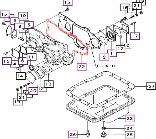 Mahindra Tractor Gasket, Gear 30H1103100 Mahindra Direct Parts