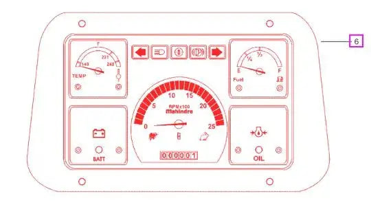 Mahindra Tractor Gauge Cluster Mahindra