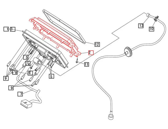 Mahindra Tractor Gauge Cover 10462853200 Mahindra Direct Parts