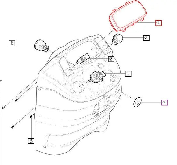 Mahindra Tractor Gauge / Instrument Cluster 11206602001 Mahindra Direct Parts