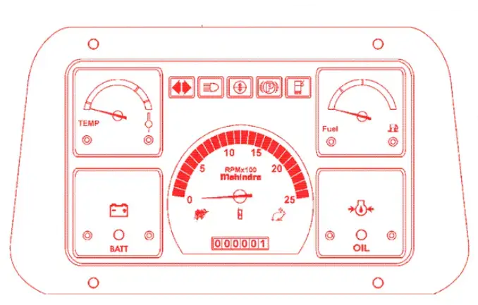 Mahindra Tractor Gauge / Instrument Cluster Mahindra