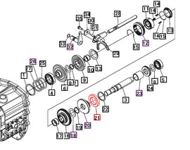 Mahindra Tractor Gear 20T 10441229000 Mahindra Direct Parts