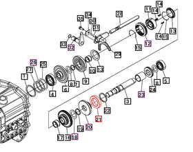 Mahindra Tractor Gear 20T 10441229000 Mahindra Direct Parts