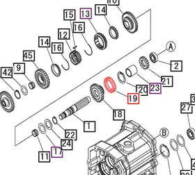 Mahindra Tractor Gear 20T 10441229000 Mahindra Direct Parts
