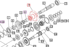 Mahindra Tractor Gear 35-19T 19451437000 Mahindra Direct Parts