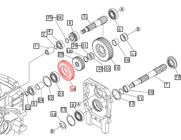 Mahindra Tractor Gear 46T 19451769000 Mahindra Direct Parts