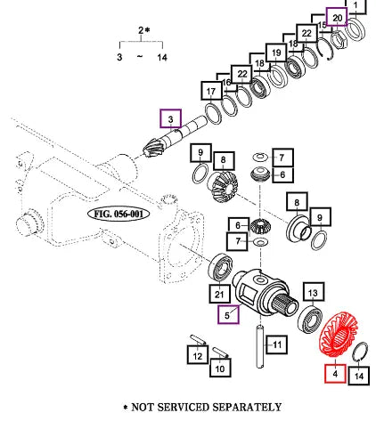 Mahindra Tractor Gear Bevel 23T 16704112110 Mahindra Direct Parts