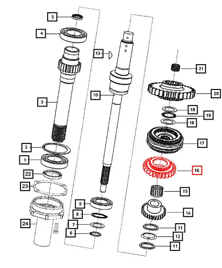 Mahindra Tractor Gear - Reverse Driving 006503709D1 Mahindra Direct Parts