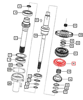 Mahindra Tractor Gear - Reverse Driving 006503709D1 Mahindra Direct Parts