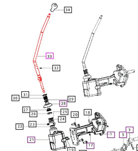 Mahindra Tractor Gear Shifter Lever 006512804C91 Mahindra Direct Parts