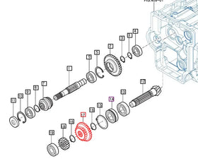 Mahindra Tractor Gear - Spur 21T-29T 11612411010 Mahindra Direct Parts