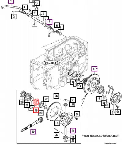 Mahindra Tractor Gear, Bevel 18T(Rh) 13003180060 Mahindra Direct Parts