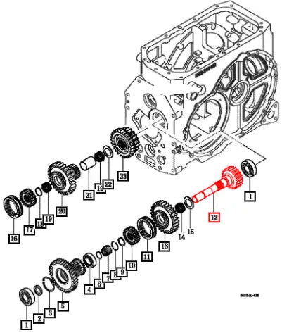 Mahindra Tractor Gear, Spur 14522430062 Mahindra Direct Parts