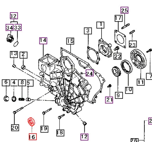 Mahindra Tractor Gearcase Oil Seal MD008883 Mahindra Direct Parts