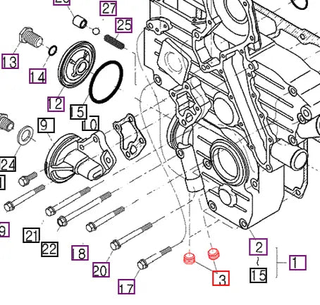 Mahindra Tractor Gearcase Plug E580096031 Mahindra Direct Parts
