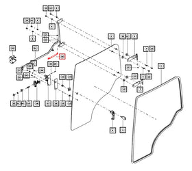 Mahindra Tractor Glass Door Gas Shock / Strut 007653171U91 Mahindra