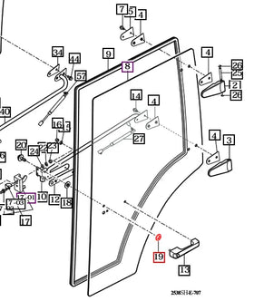 Mahindra Tractor Glass Nut 14527042500 Mahindra Direct Parts