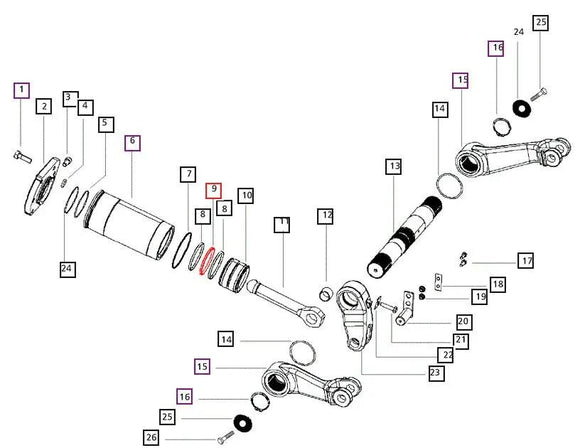 Mahindra Tractor Glide Ring 000013305P04 Mahindra