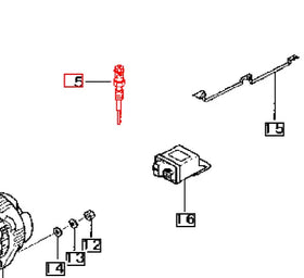 Mahindra Tractor Glow Plug 30H6606100 Mahindra Direct Parts