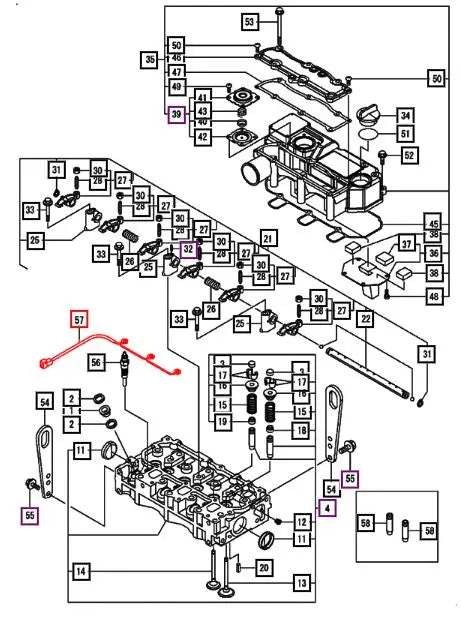 Mahindra Tractor Glow Plug Connector 119717-77820 Mahindra Direct Parts