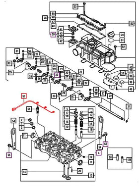 Mahindra Tractor Glow Plug Connector 119717-77820 Mahindra Direct Parts