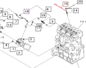 Mahindra Tractor Glow Plug Connector 99940006140 Mahindra Direct Parts