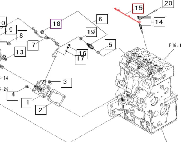 Mahindra Tractor Glow Plug Connector 99940006140 Mahindra Direct Parts