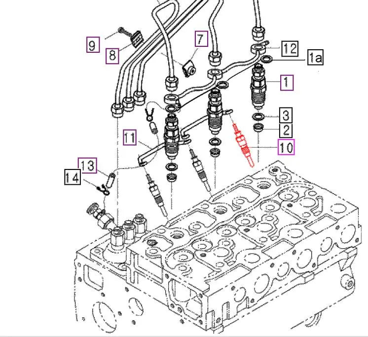 Mahindra Tractor Glow Plug E630165512 Mahindra Direct Parts