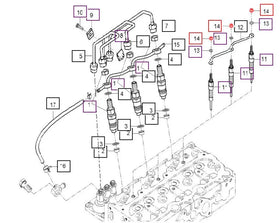 Mahindra Tractor Glow Plug Nut 276150040 Mahindra Direct Parts