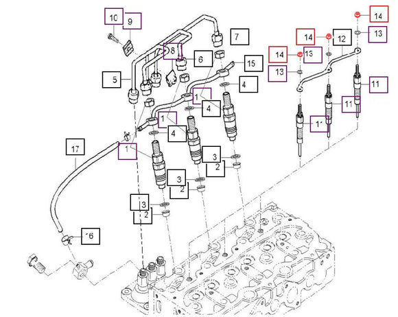 Mahindra Tractor Glow Plug Nut 276150040 Mahindra Direct Parts