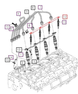 Mahindra Tractor Glow Plug Rail 1540165561 Mahindra Direct Parts