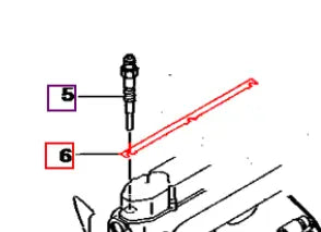 Mahindra Tractor Glow Plug Rail Connector Bar 31B6604100 Mahindra