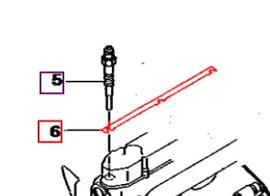 Mahindra Tractor Glow Plug Rail Connector Bar 31B6604100 Mahindra