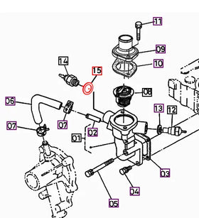 Mahindra Tractor Glow Plug Sealing Washer 23414-100014 Mahindra Direct Parts