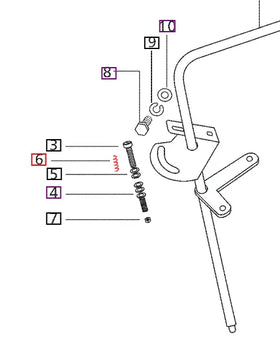 Mahindra Tractor Governor Control Spring 003047323R1 Mahindra Direct Parts