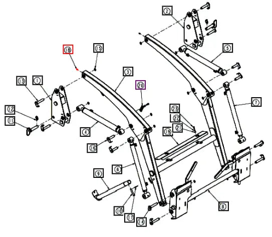 Mahindra Tractor Grease Fitting, Pivot Pin ANSGN08M Mahindra Direct Parts