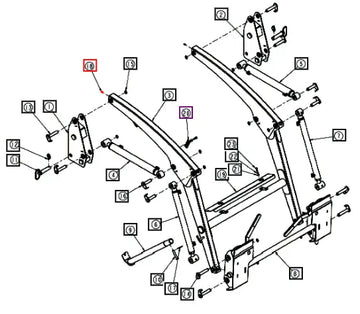 Mahindra Tractor Grease Fitting, Pivot Pin ANSGN08M Mahindra Direct Parts