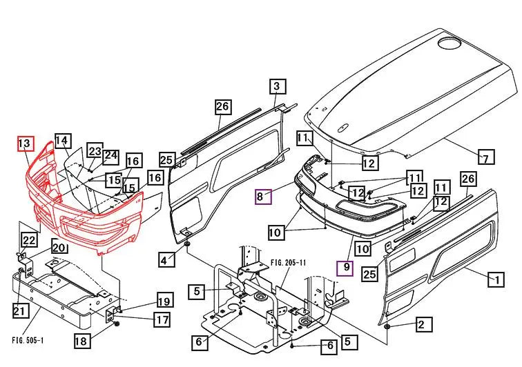 Mahindra Tractor Grill 19461176000 Mahindra Direct Parts