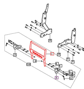 Mahindra Tractor Grill Guard 87501006102A Mahindra Direct Parts