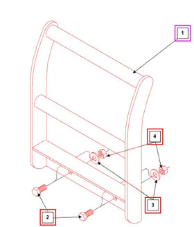 Mahindra Tractor Grill Guard KMW15902045 Mahindra